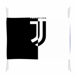 Флаг Juventus black and white logo