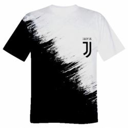 Чоловіча 3D футболка Juventus black and white