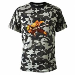 Камуфляжная футболка Zenitsu Demon Slayer