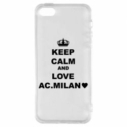 Чехол из раздела KEEP CALM Keep calm and love AC Milan для Apple iPhone 5