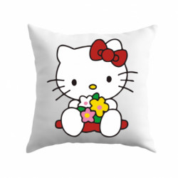 Подушка габардин Kitty с букетиком - FATLINE Подушка габардин Kitty с букетиком