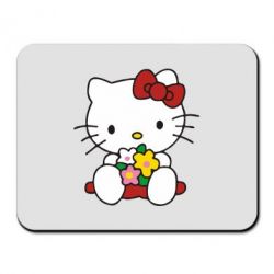 Коврик для мыши Kitty с букетиком - FATLINE Коврик для мыши Kitty с букетиком