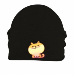 Шапка на флисе Корги с улыбкой - FATLINE Шапка на флисе Корги с улыбкой