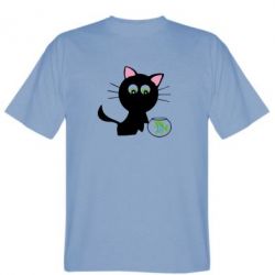 Чоловіча футболка Stedman Кішечка і акваріум - FATLINE Чоловіча футболка Stedman Кішечка і акваріум