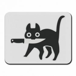 Килимок для миші Cat with a knife - FATLINE Килимок для миші Cat with a knife