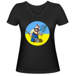 Женские футболки с V-образным вырезом - FATLINE