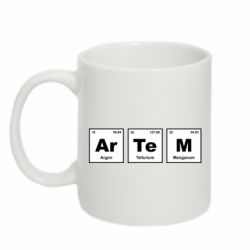 Кружка 320ml Артем таблица менделеева - FATLINE Кружка 320ml Артем таблица менделеева