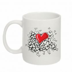 Кружка 320ml Heart & Love - FATLINE Кружка 320ml Heart & Love