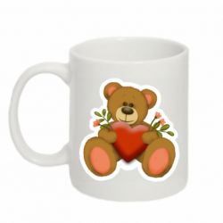 Кружка 320ml Мишка с сердцем - FATLINE Кружка 320ml Мишка с сердцем