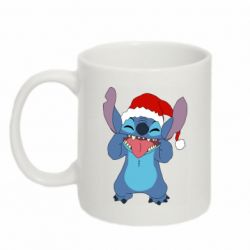 Кружка 320ml Новогодний Стич - FATLINE Кружка 320ml Новогодний Стич
