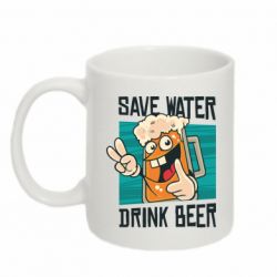 Кружка 320ml Save water-drink beer - FATLINE Кружка 320ml Save water-drink beer