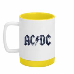 Кружка цветная с силиконовым дном 320ml AC/DC Logo