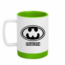 Кружка цветная с силиконовым дном 320ml Batwoman - FATLINE Кружка цветная с силиконовым дном 320ml Batwoman