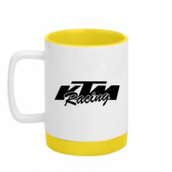 Кухоль кольоровий з силіконовим дном 320ml Ktm Racing logo - FATLINE Кухоль кольоровий з силіконовим дном 320ml Ktm Racing logo