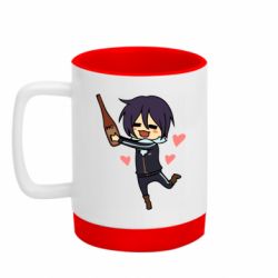 Кружка цветная с силиконовым дном 320ml Noragami and drink - FATLINE Кружка цветная с силиконовым дном 320ml Noragami and drink