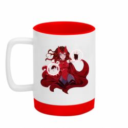 Кружка цветная с силиконовым дном 320ml Scarlet Witch Art - FATLINE Кружка цветная с силиконовым дном 320ml Scarlet Witch Art