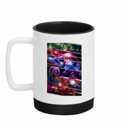 Кружка цветная с силиконовым дном 320ml Super power avengers - FATLINE Кружка цветная с силиконовым дном 320ml Super power avengers