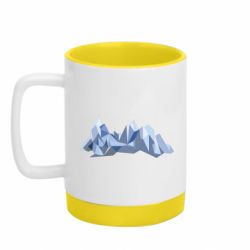 Кухоль кольоровий з силіконовим дном 320ml The mountains - FATLINE Кухоль кольоровий з силіконовим дном 320ml The mountains