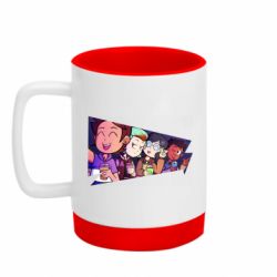 Кружка цветная с силиконовым дном 320ml The Owl House selfie - FATLINE Кружка цветная с силиконовым дном 320ml The Owl House selfie