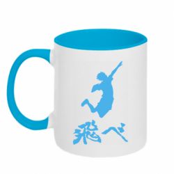 Кружка двухцветная 320ml Haikyuu Hinata - FATLINE Кружка двухцветная 320ml Haikyuu Hinata