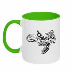 Кружка двухцветная 320ml Moto honda - FATLINE Кружка двухцветная 320ml Moto honda