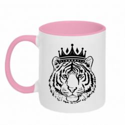 Кружка двухцветная 320ml Папа-Тигр