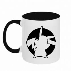 Кружка двоколірна 320ml Pikachu silhouette - FATLINE Кружка двоколірна 320ml Pikachu silhouette