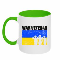 Кружка двухцветная 320ml War veteran - FATLINE Кружка двухцветная 320ml War veteran