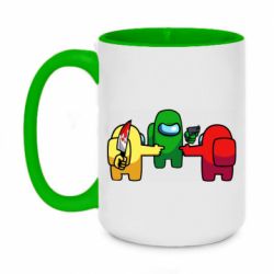 Кружки двухцветные 420ml