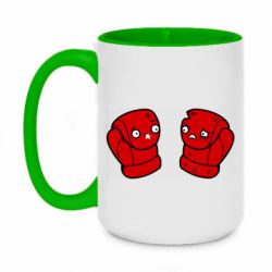 Кружки двухцветные 420ml