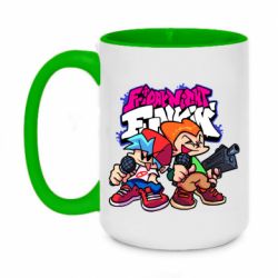 Кружки двухцветные 420ml