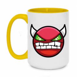 Кружка двоколірна 420ml Geometry Dash Demon