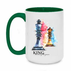 Кружка двухцветная 420ml King chess - FATLINE Кружка двухцветная 420ml King chess