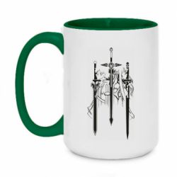 Кружки двоколірні 420ml