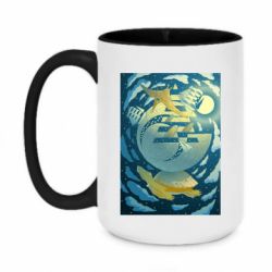 Кружки двоколірні 420ml