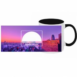 Кружки двоколірні з повною запечаткою - FATLINE