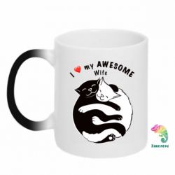 Кружка-хамелеон Cats with a smile