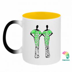 Кружки-хамелеоны двухцветные