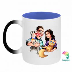 Кружки-хамелеони двокольорові