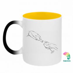 Кружки-хамелеоны двухцветные