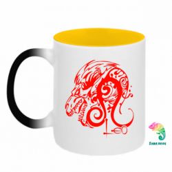 Кружки-хамелеоны двухцветные