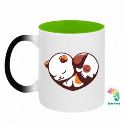 Кружки-хамелеоны двухцветные