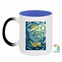 Кружки-хамелеони двокольорові