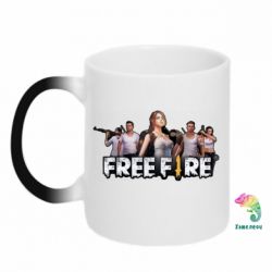 Кружка-хамелеон Free Fire Team