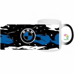 Кухоль-хамелеон з повним запечатуванням BMW logo and art background