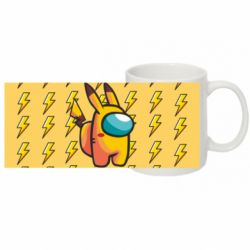 Кухоль з повною запечаткою Among Us - Pikachu skin