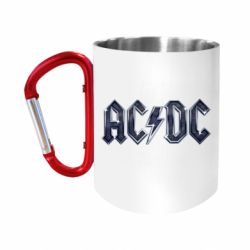 Кружка с ручкой "карабин" AC/DC Logo