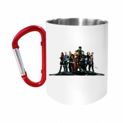 Кружка з ручкою "карабін" Avengers on the rock - FATLINE Кружка з ручкою "карабін" Avengers on the rock