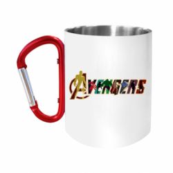 Кружка с ручкой "карабин" Avengers - FATLINE Кружка с ручкой "карабин" Avengers