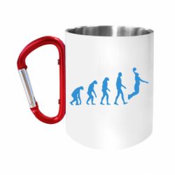 Кружка с ручкой "карабин" Basketball Evolution